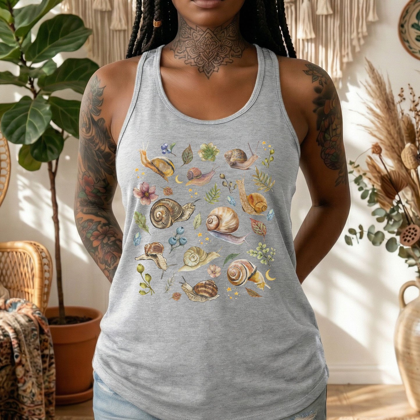 Celestial Snail Racerback Tank Top
