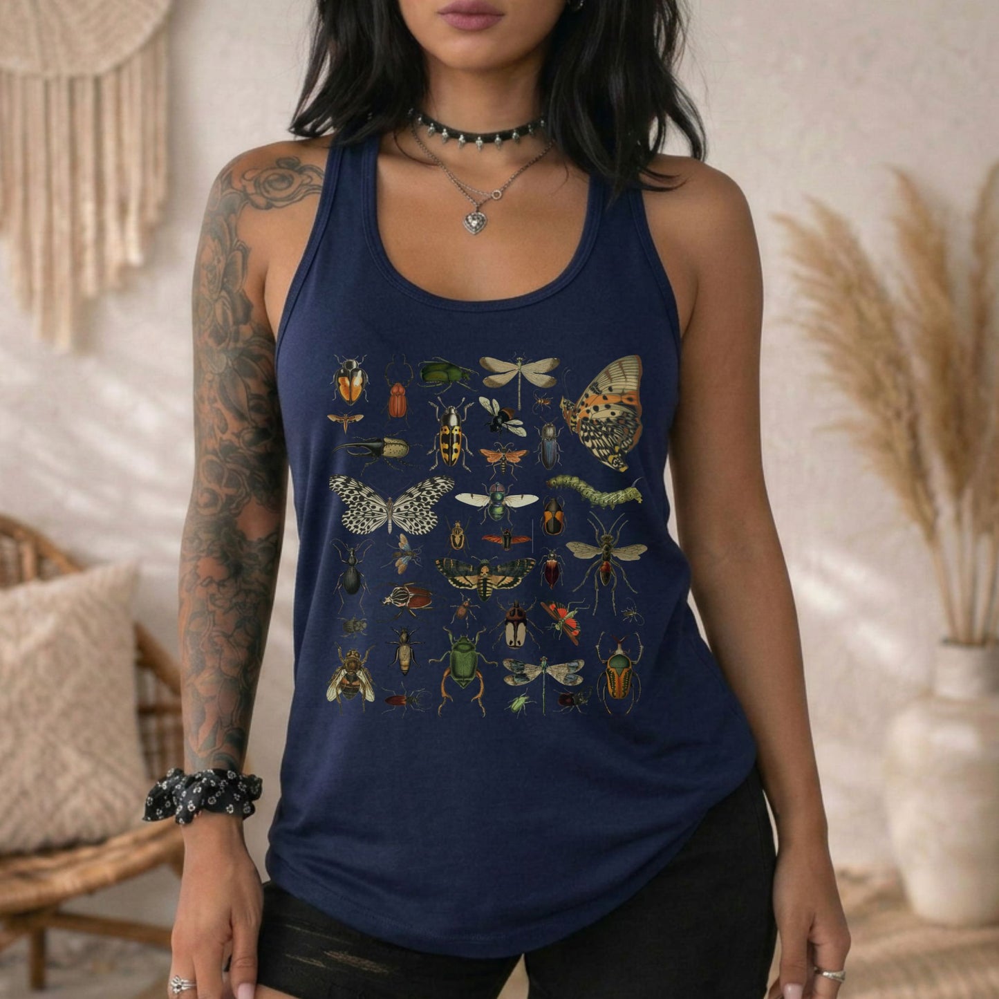 Vintage Insect Specimen Racerback Tank Top