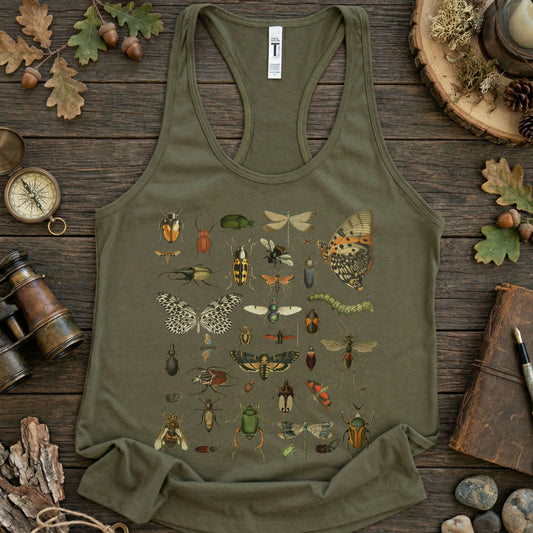 Vintage Insect Specimen Racerback Tank Top