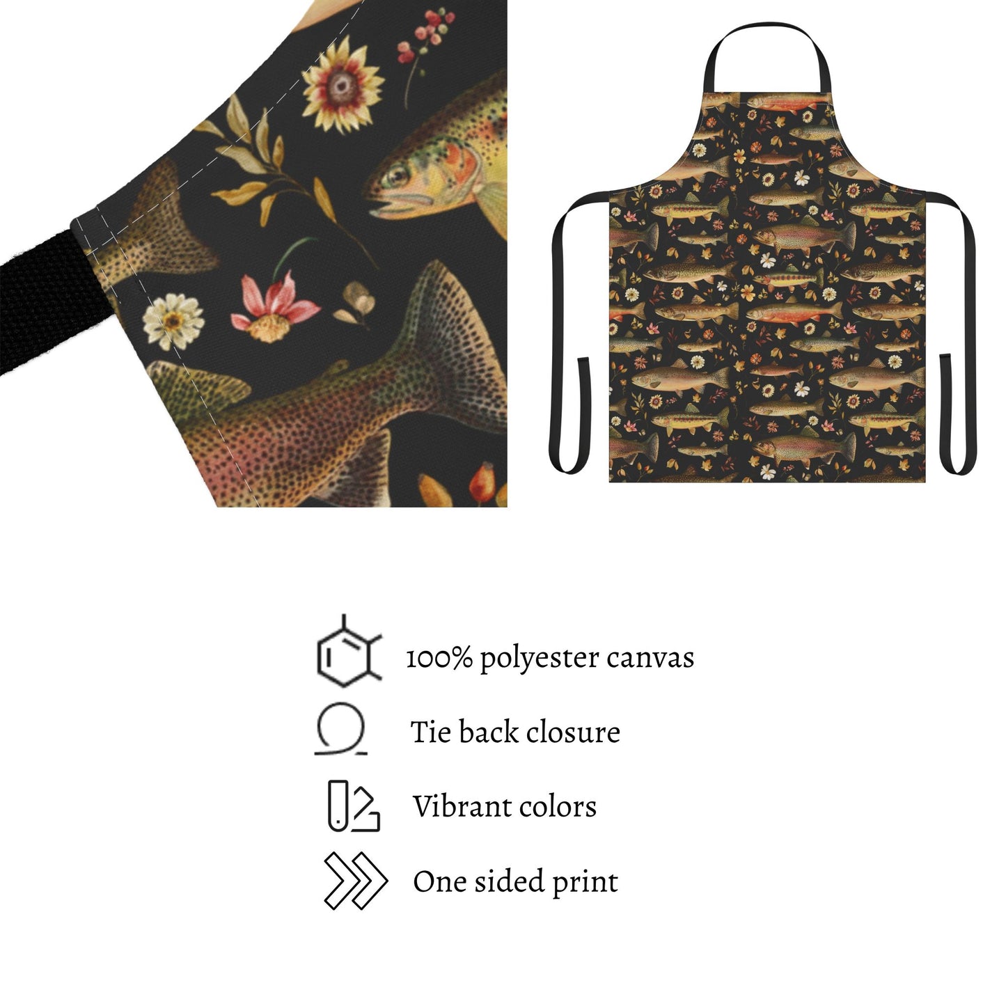 Floral Vintage Trout Apron