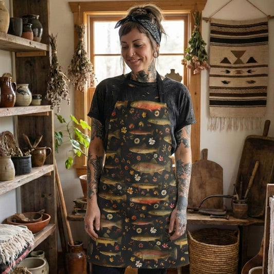 Floral Vintage Trout Apron