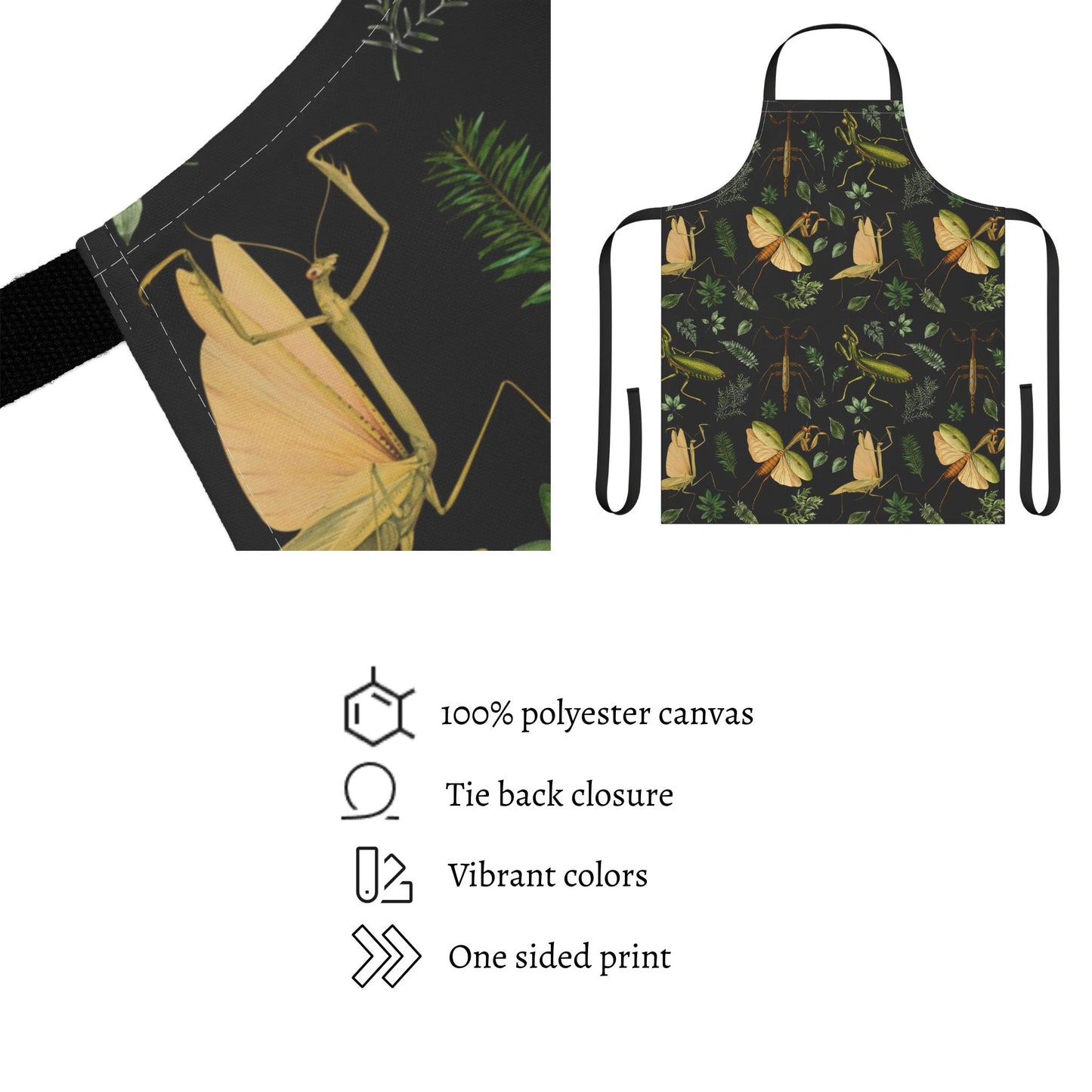 Botanical Praying Mantis Apron
