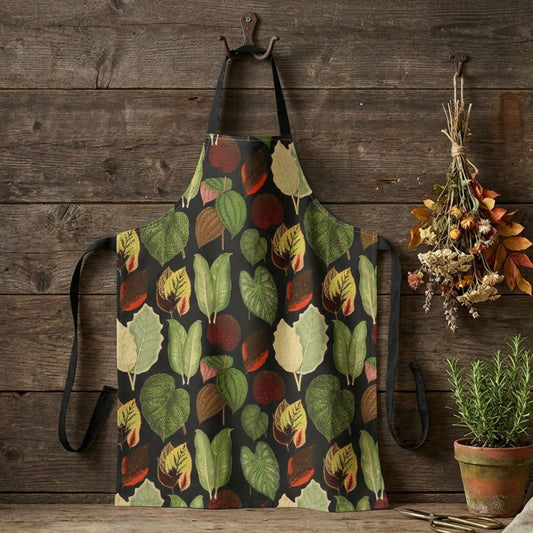Vintage Botanical Leaves Apron