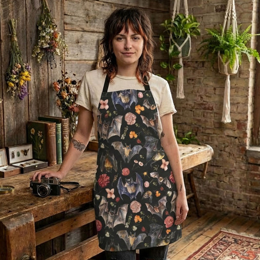 Floral Bats Apron