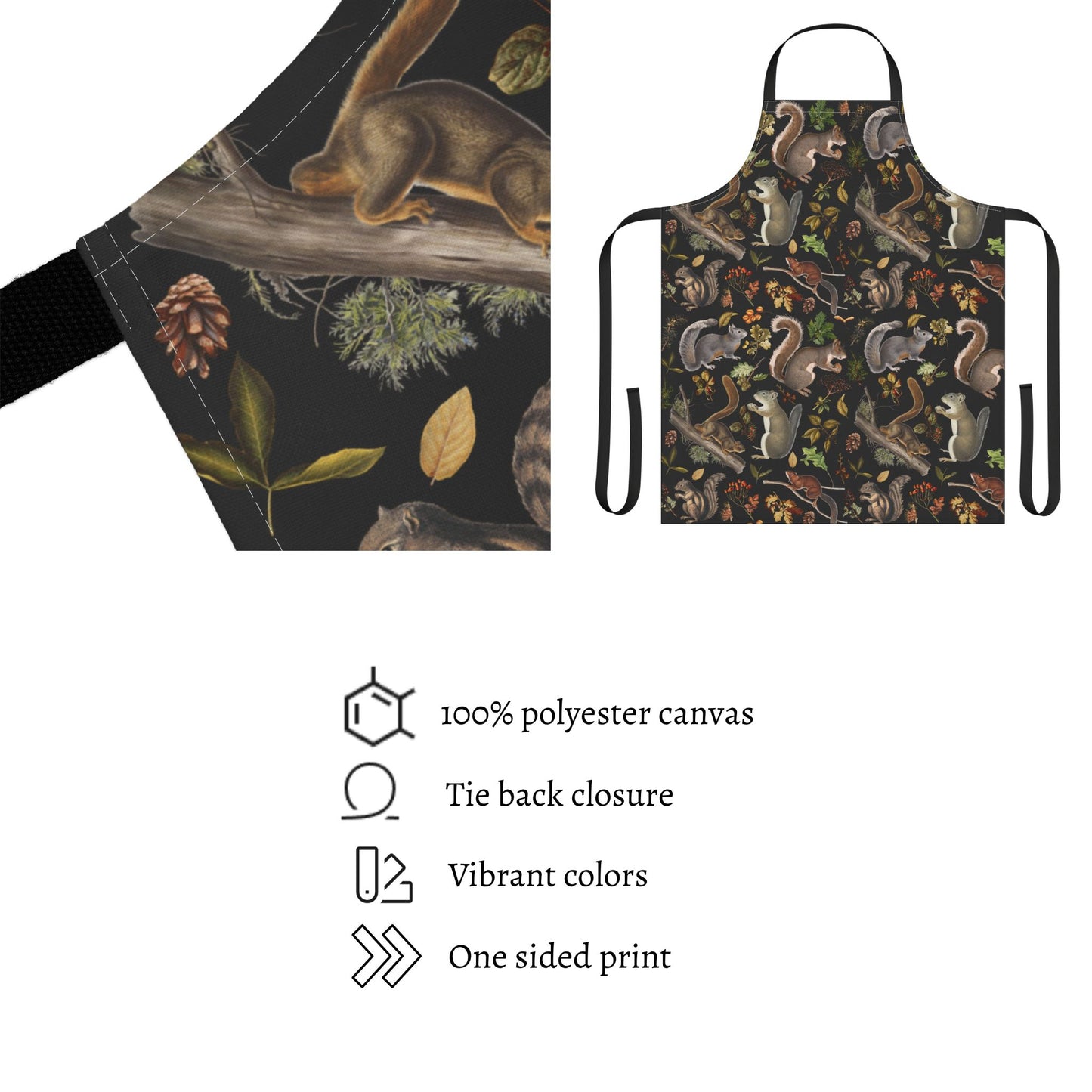 Vintage Squirrels Apron
