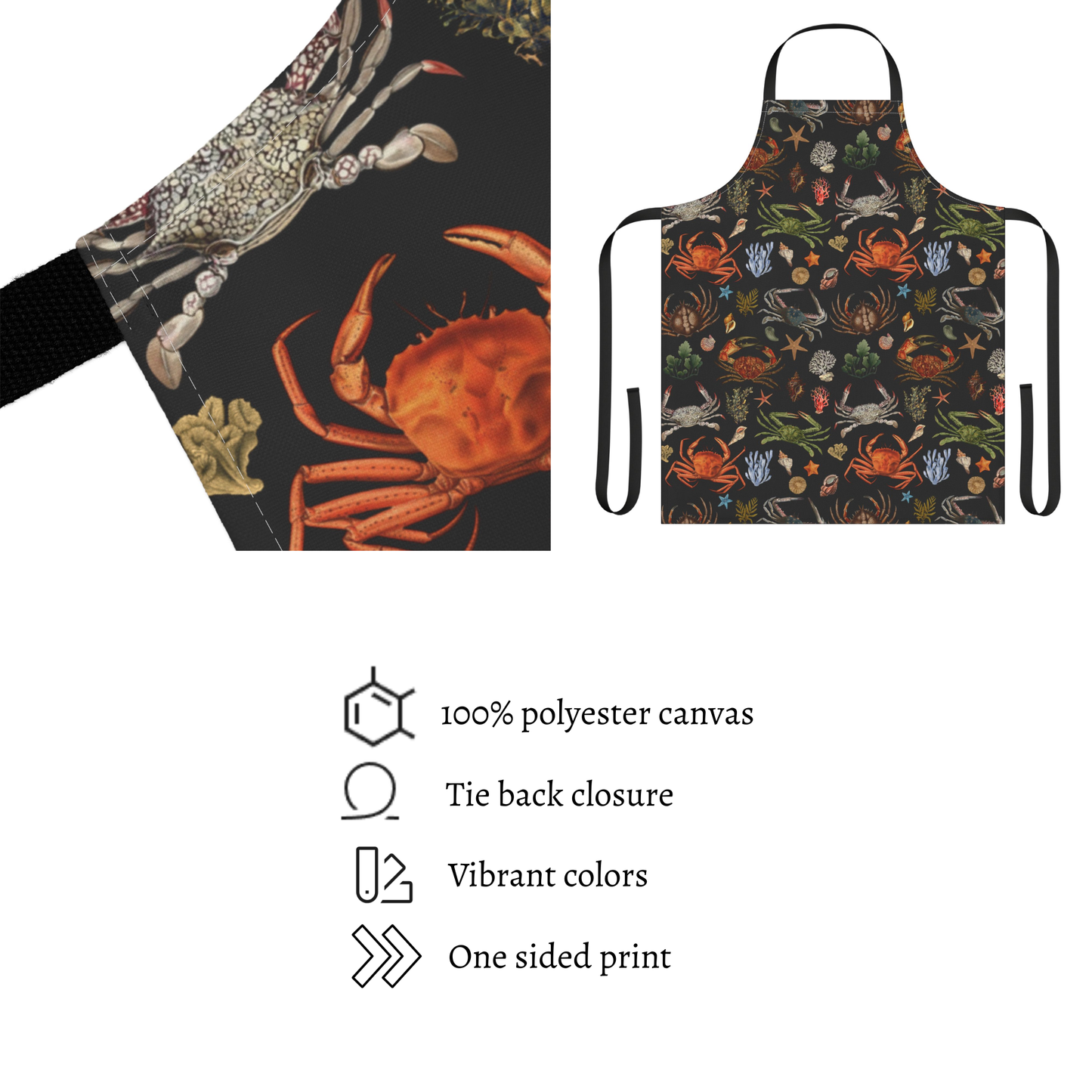 Vintage Crabs Apron
