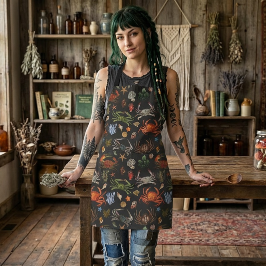 Vintage Crabs Apron