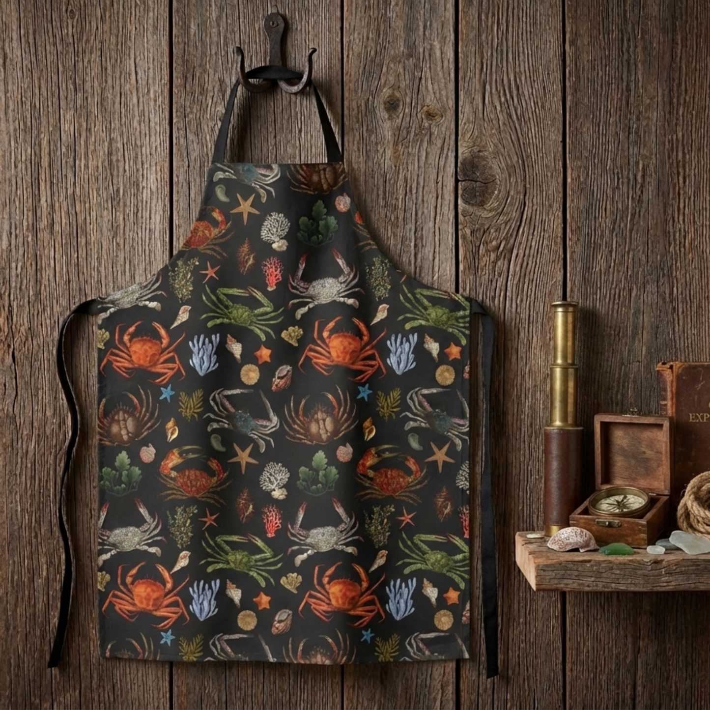 Vintage Crabs Apron