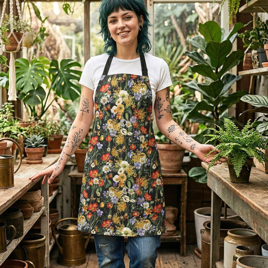 Colorful Wildflowers Apron