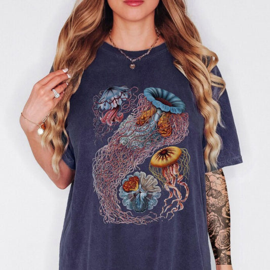 Vintage Art Jellyfish T-Shirt