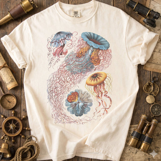 Vintage Art Jellyfish T-Shirt