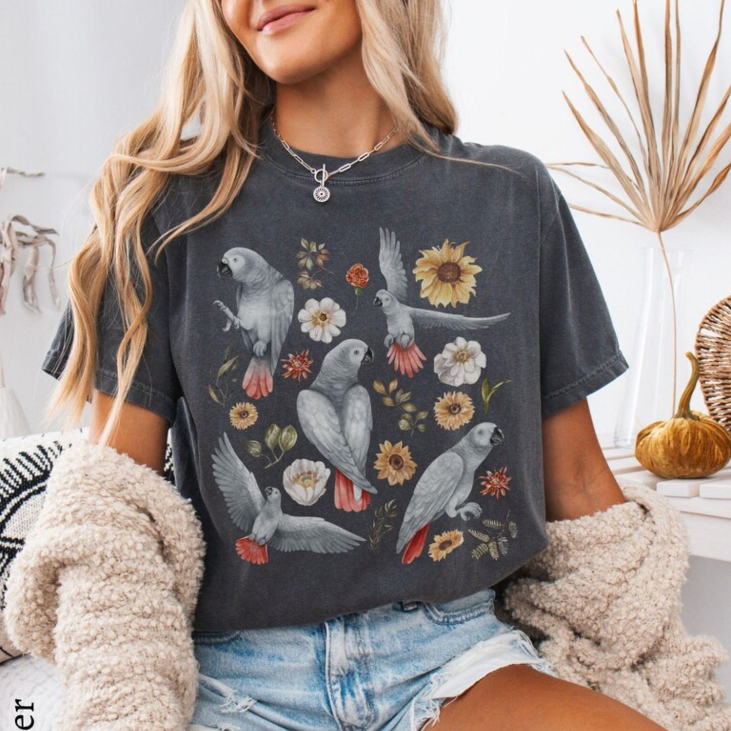 African Grey Parrot T-Shirt