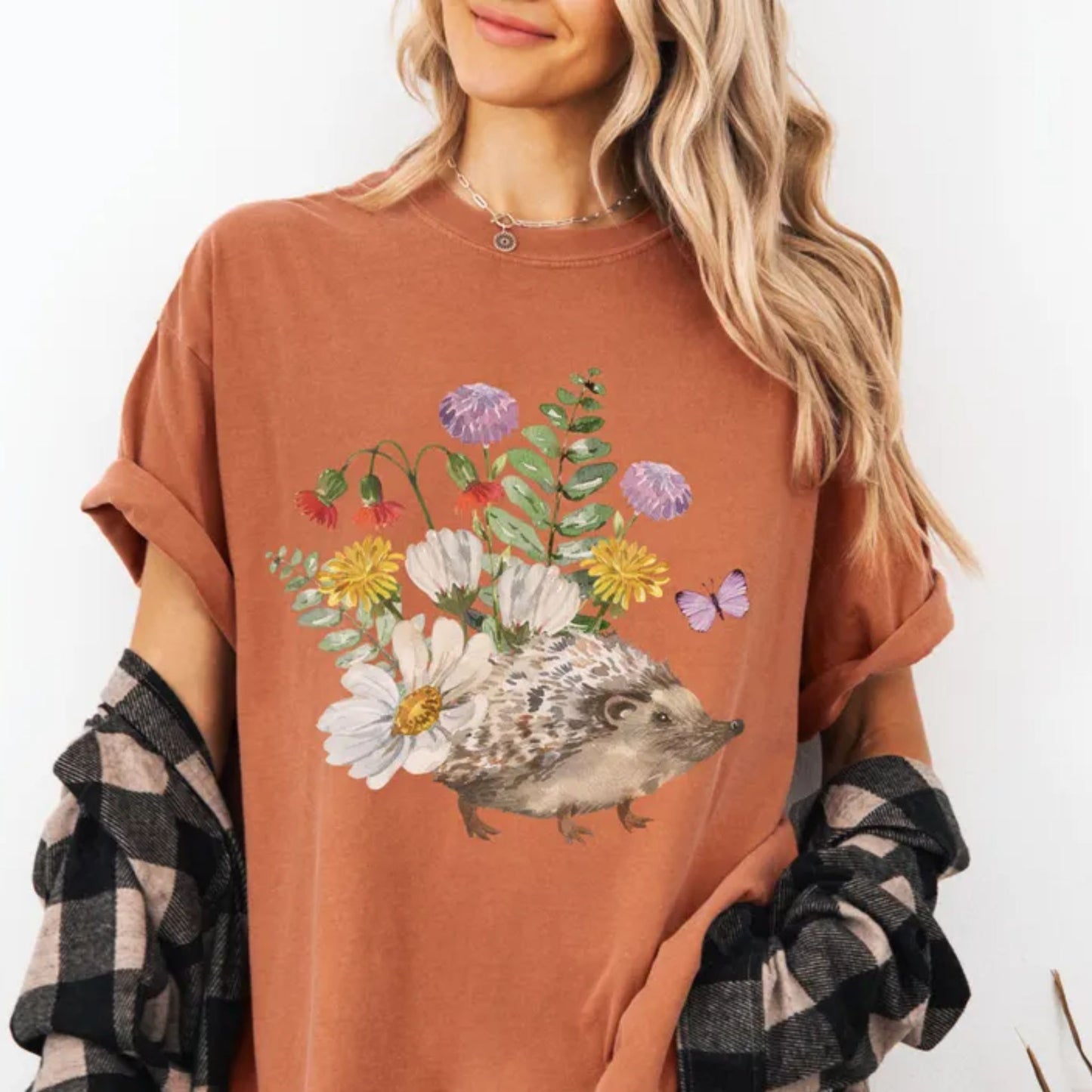 Wildflower Hedgehog T-Shirt