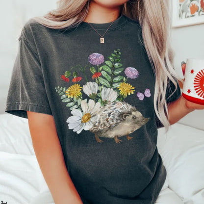 Wildflower Hedgehog T-Shirt