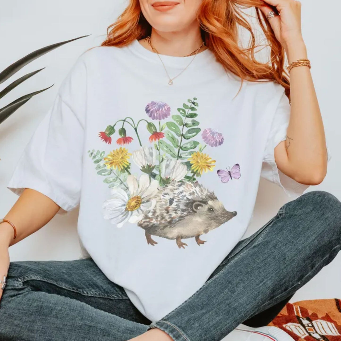 Wildflower Hedgehog T-Shirt