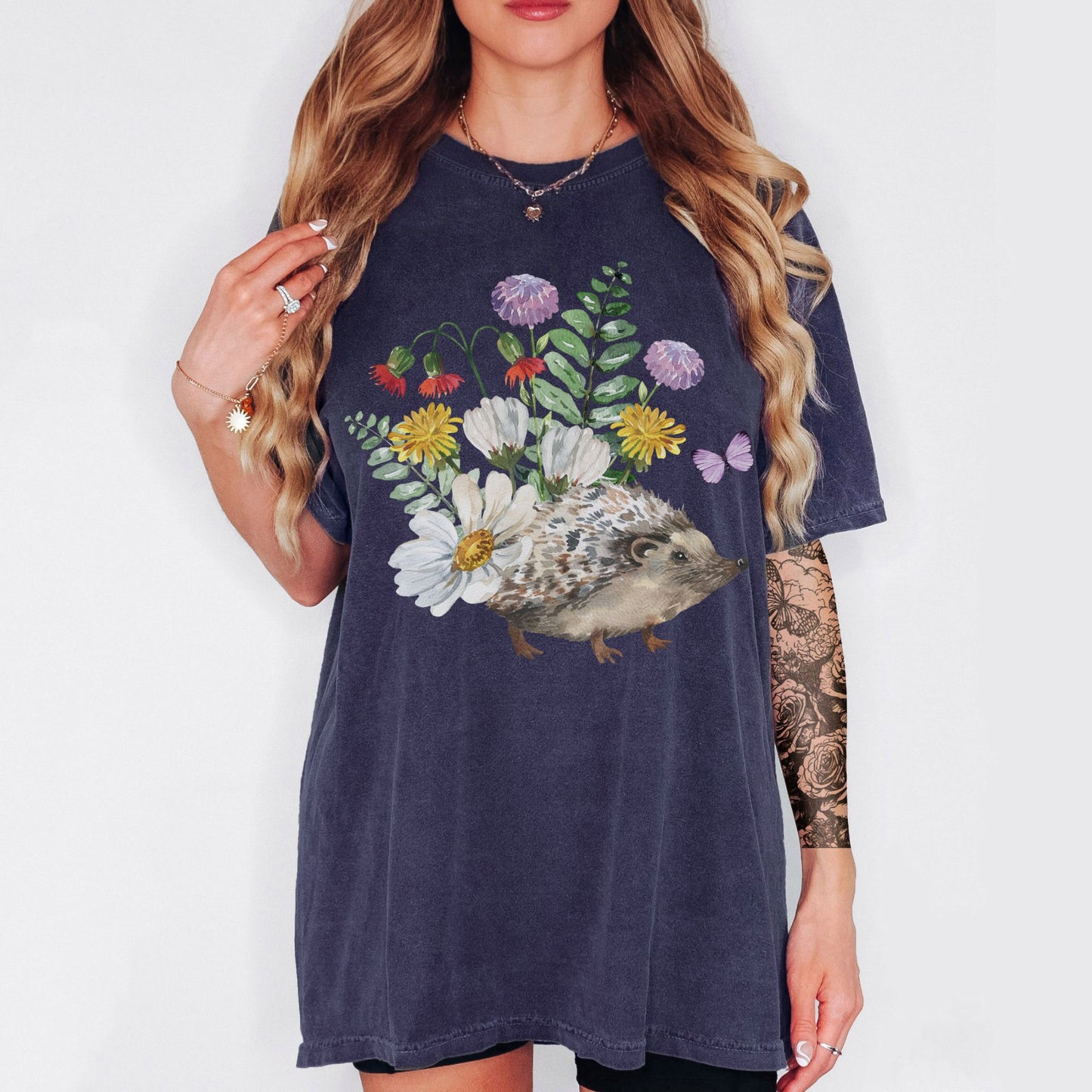 Wildflower Hedgehog T-Shirt