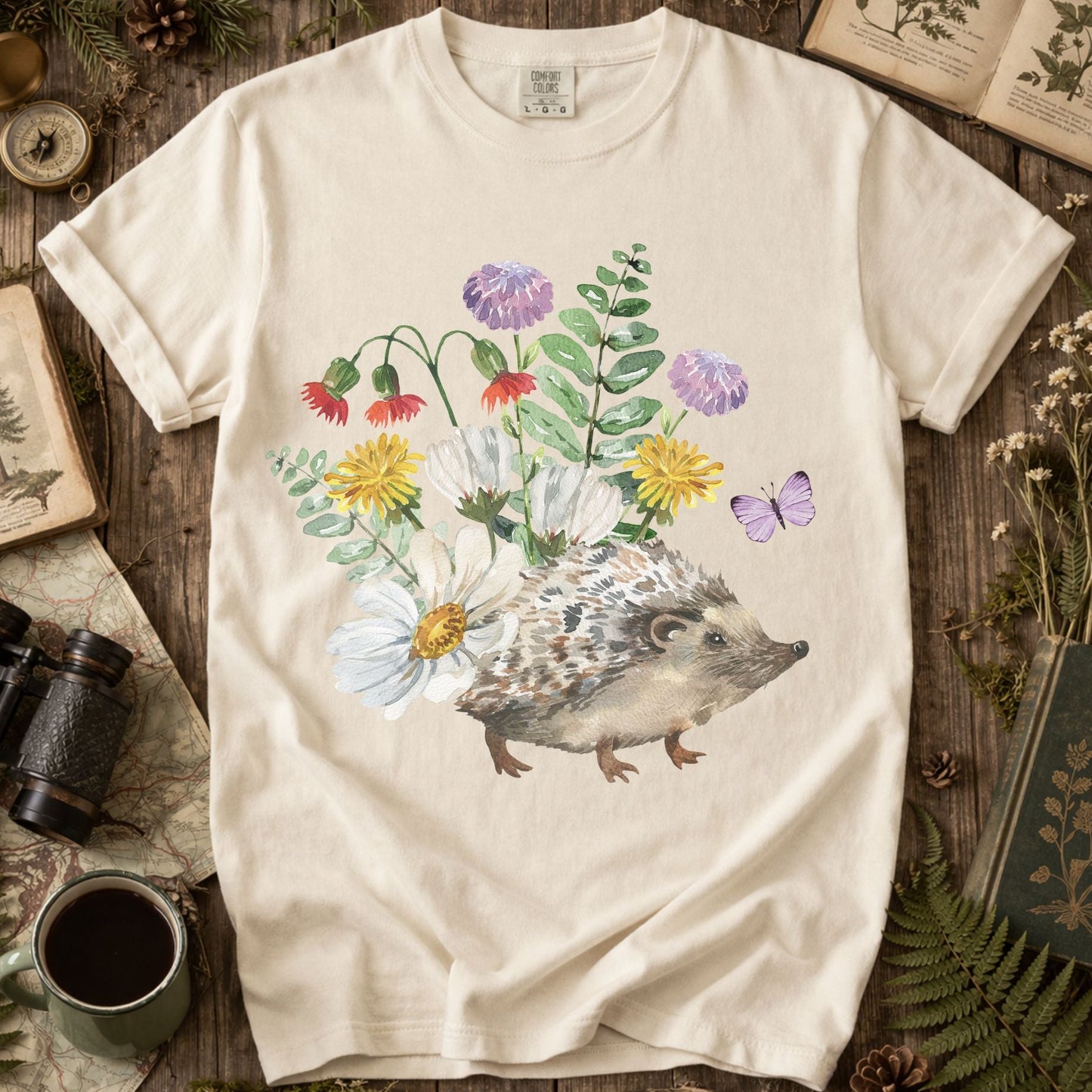 Wildflower Hedgehog T-Shirt
