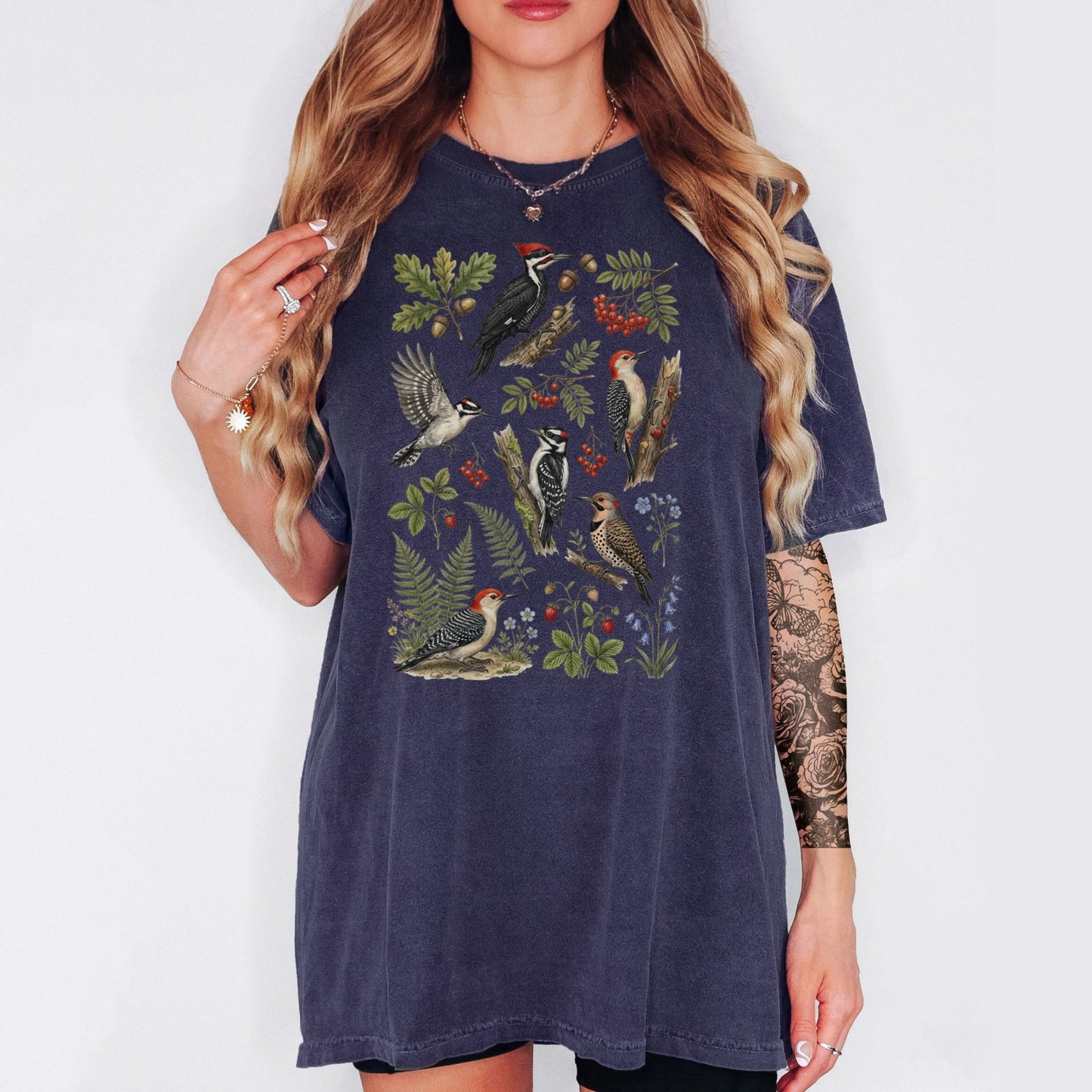 Botanical Woodpecker T-Shirt