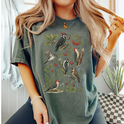 Botanical Woodpecker T-Shirt