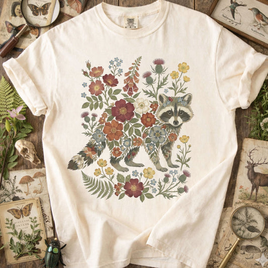 Botanical Raccoon T-Shirt
