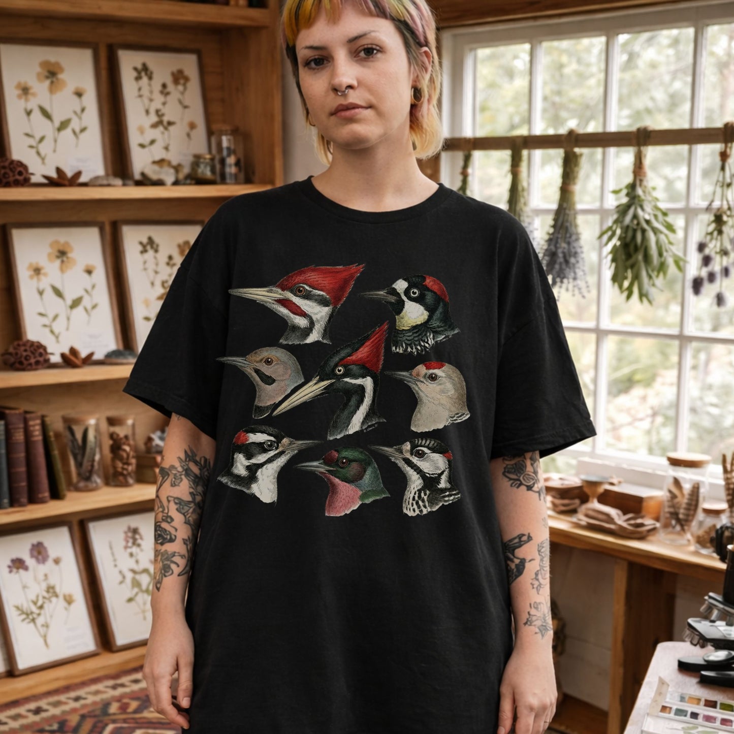Woodpecker Collage T-Shirt