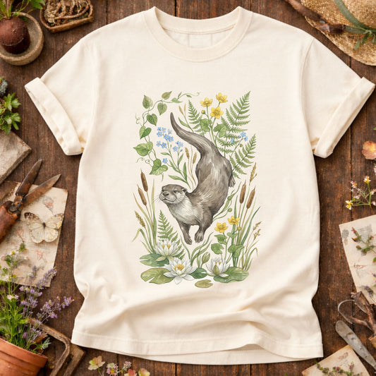 Botanical River Otter T-Shirt
