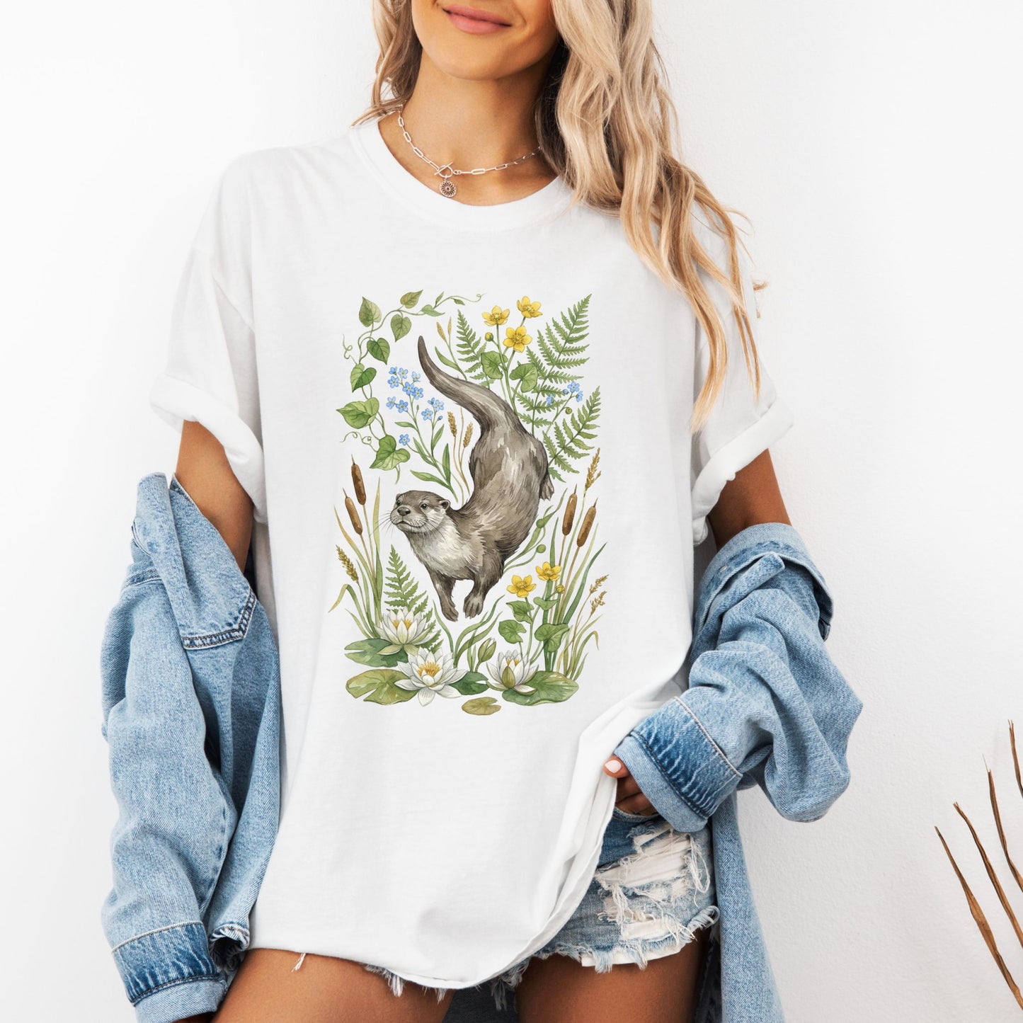 Botanical River Otter T-Shirt