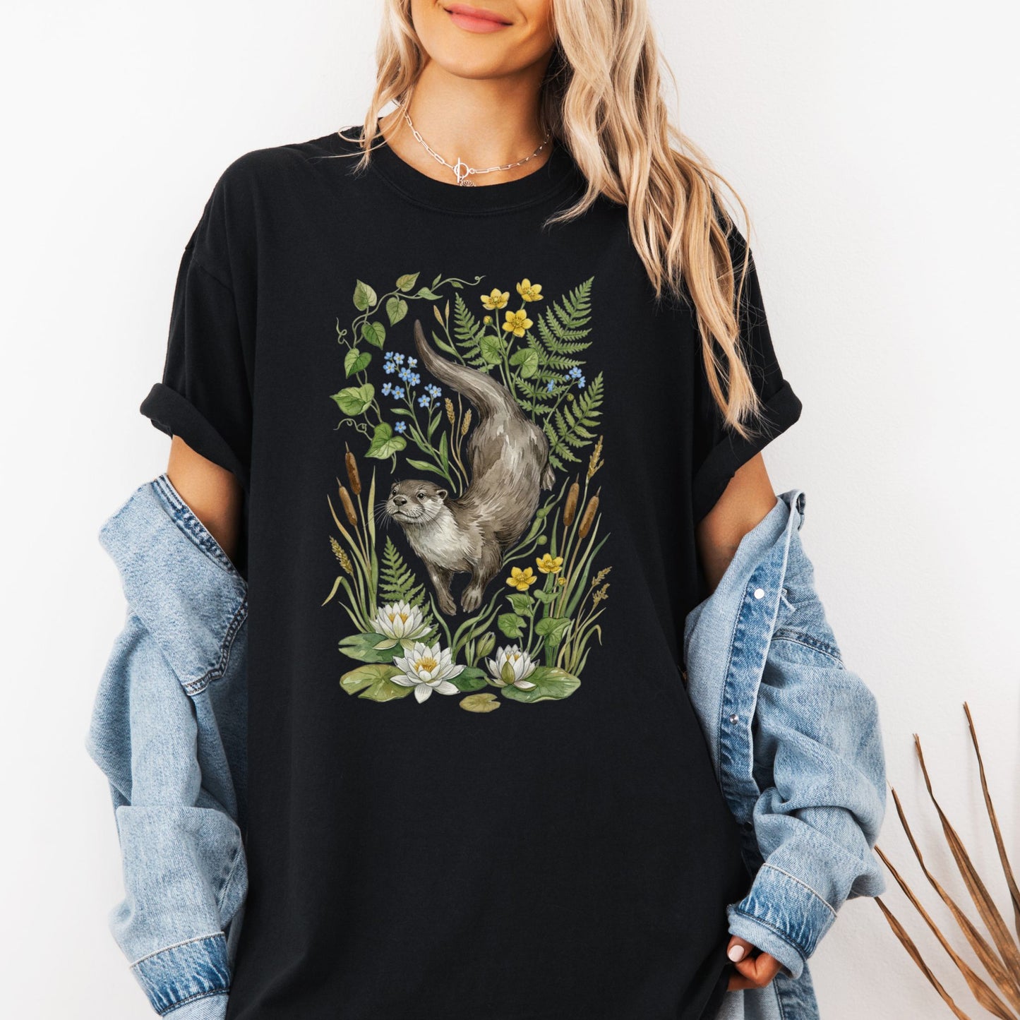 Botanical River Otter T-Shirt