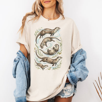 River Otter Watercolor T-Shirt