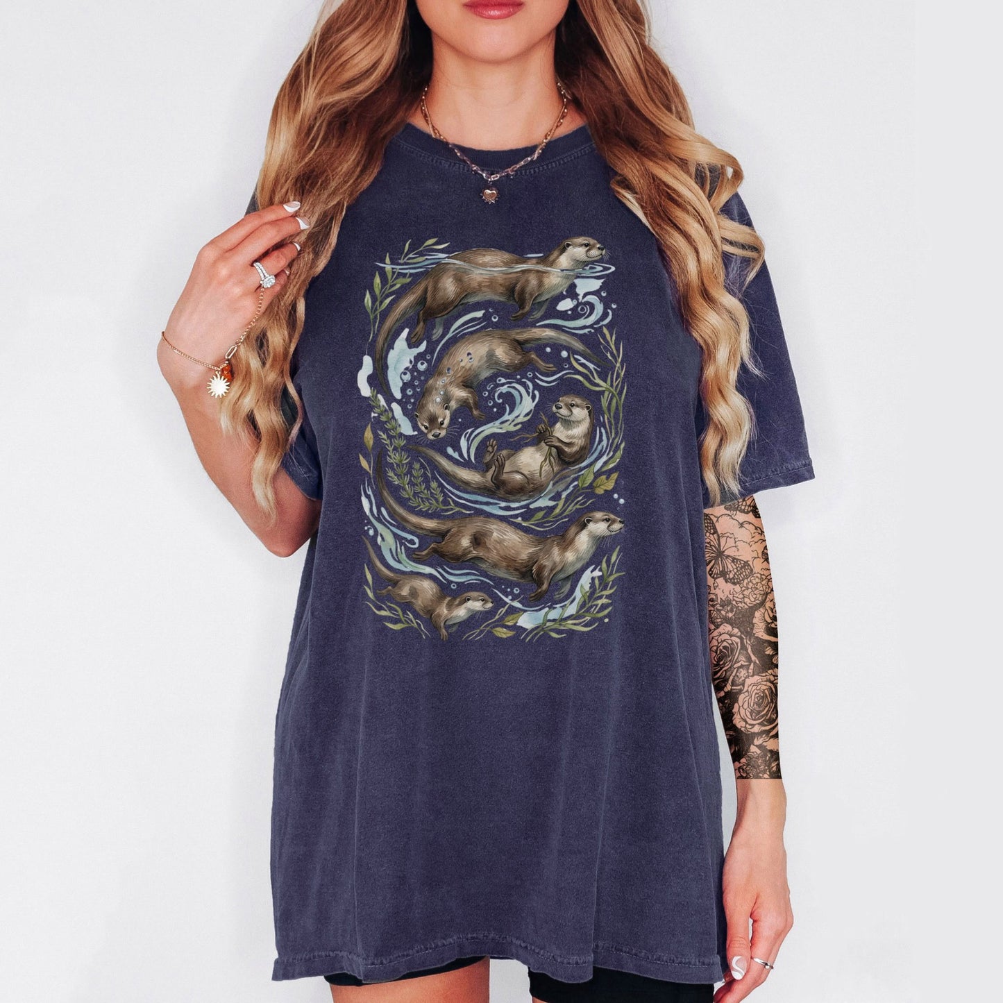 River Otter Watercolor T-Shirt