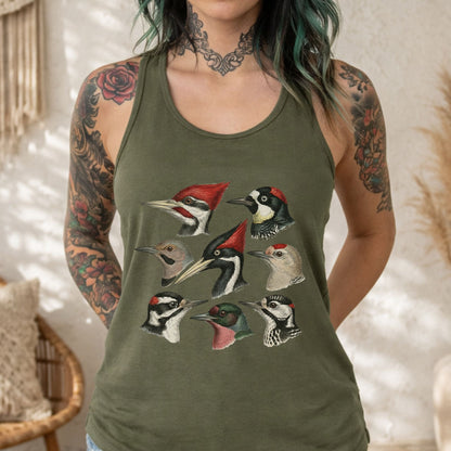 Woodpecker Racerback Tank Top