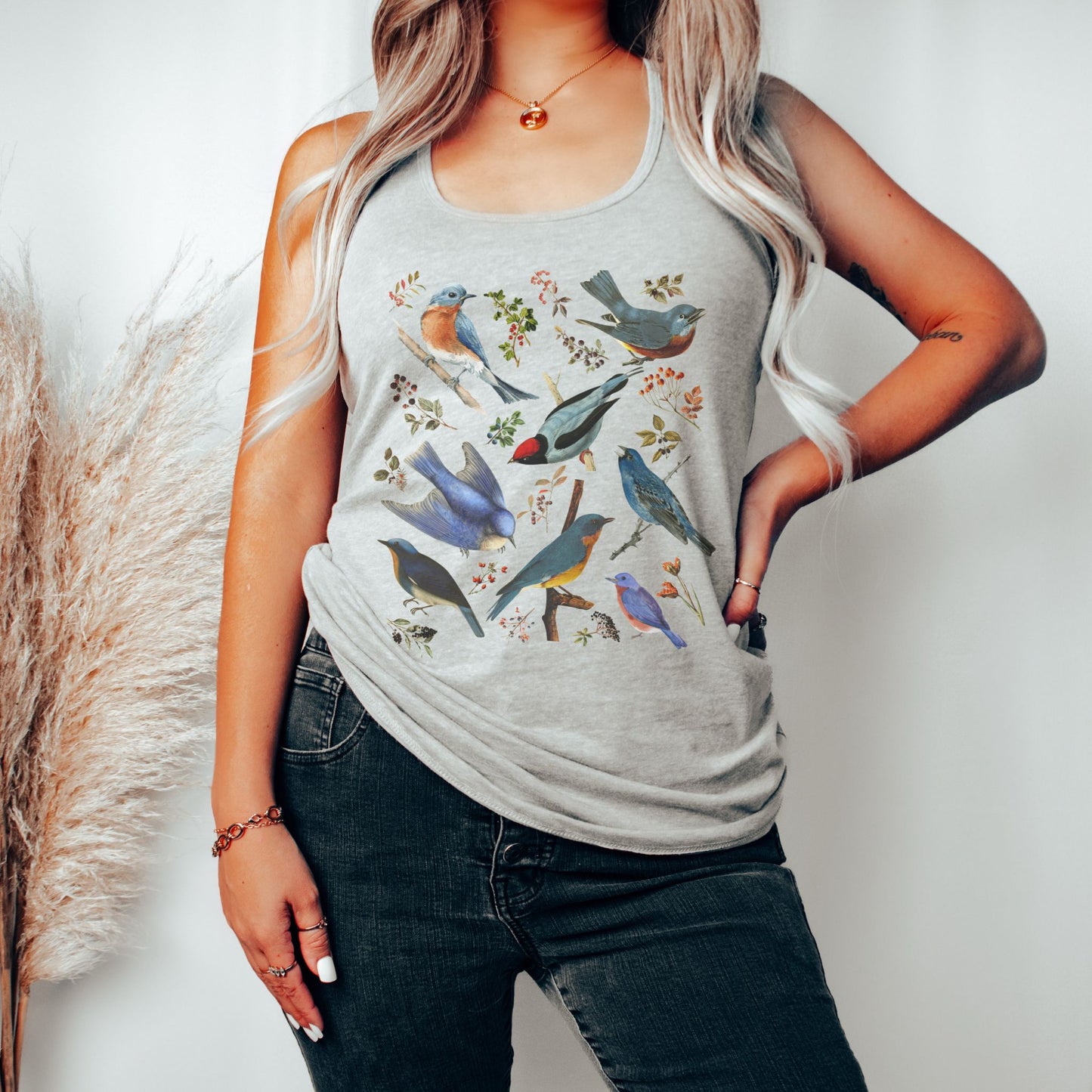 Bluebirds Racerback Tank Top