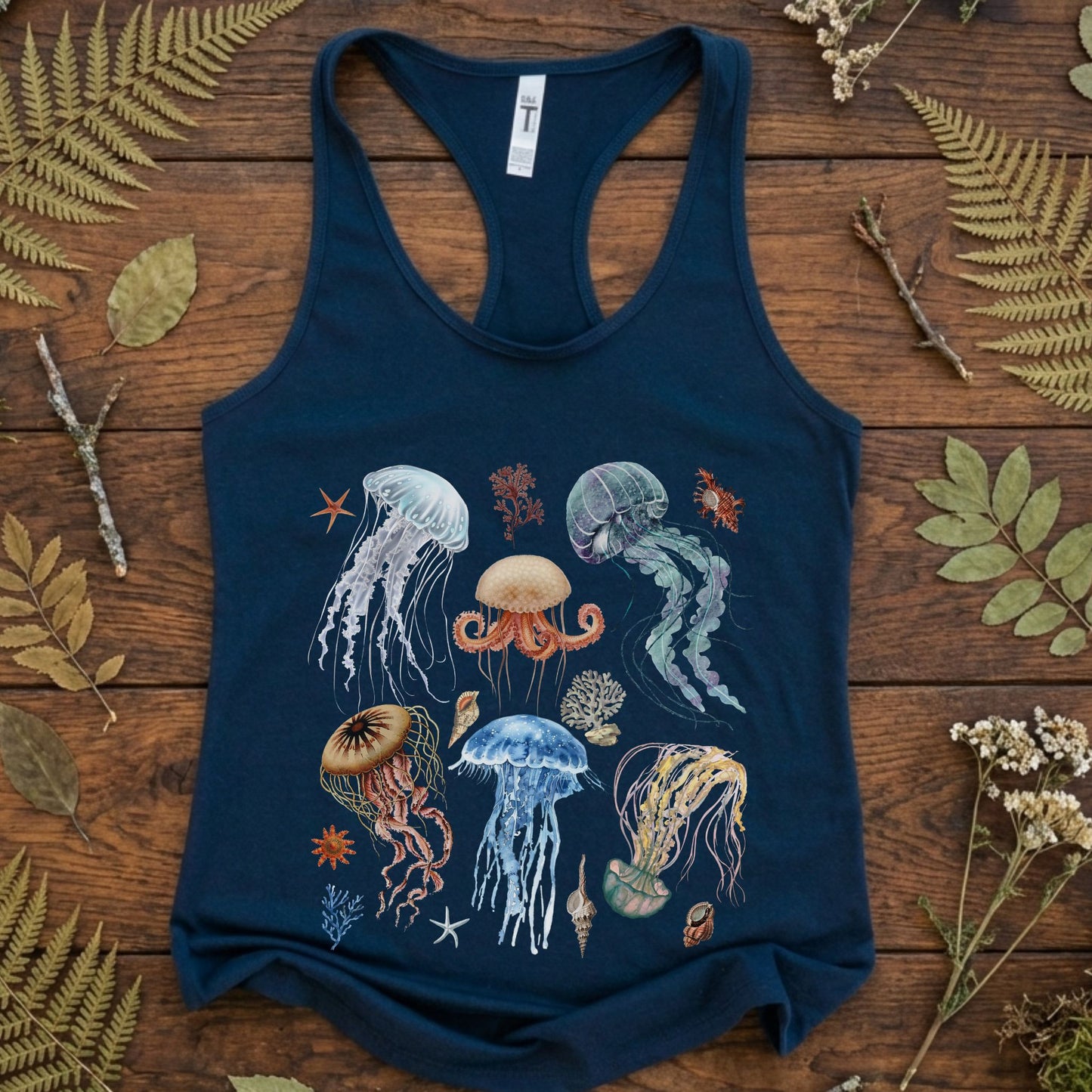 Jellyfish Ocean Racerback Tank Top