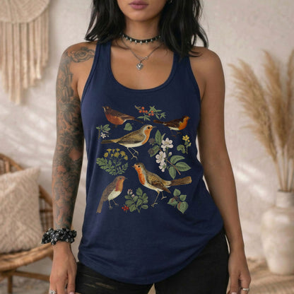 American Robin Birds Racerback Tank Top