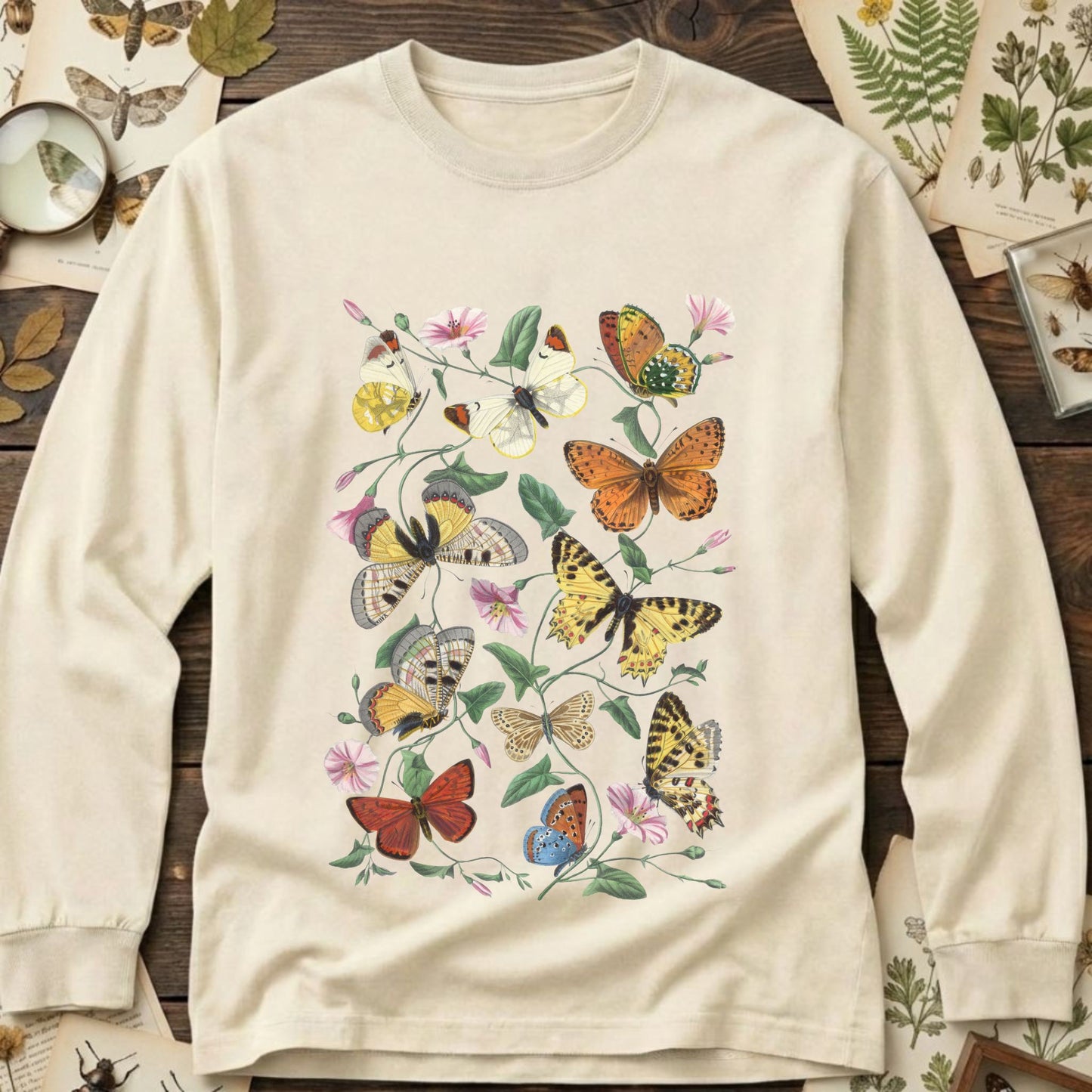Butterfly Garden Long Sleeve Tee