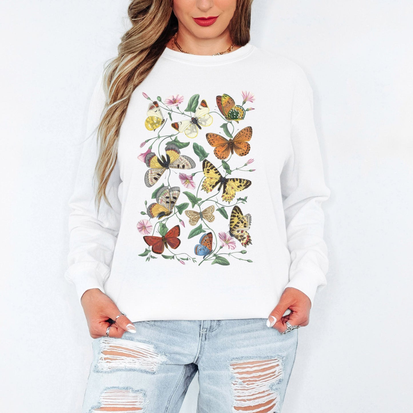 Butterfly Garden Long Sleeve Tee