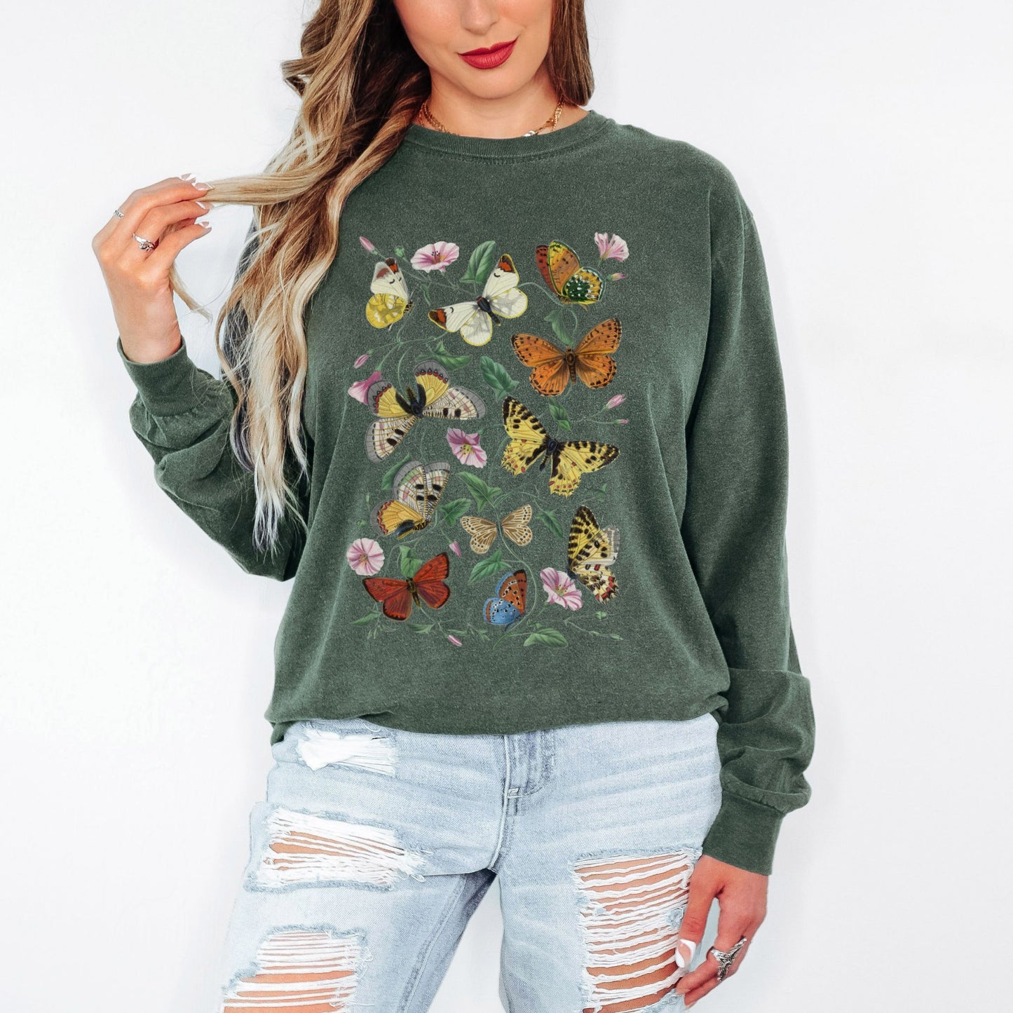 Butterfly Garden Long Sleeve Tee