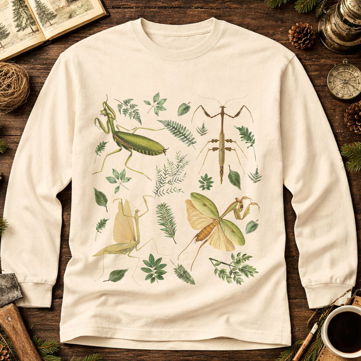 Praying Mantis Long Sleeve Tee