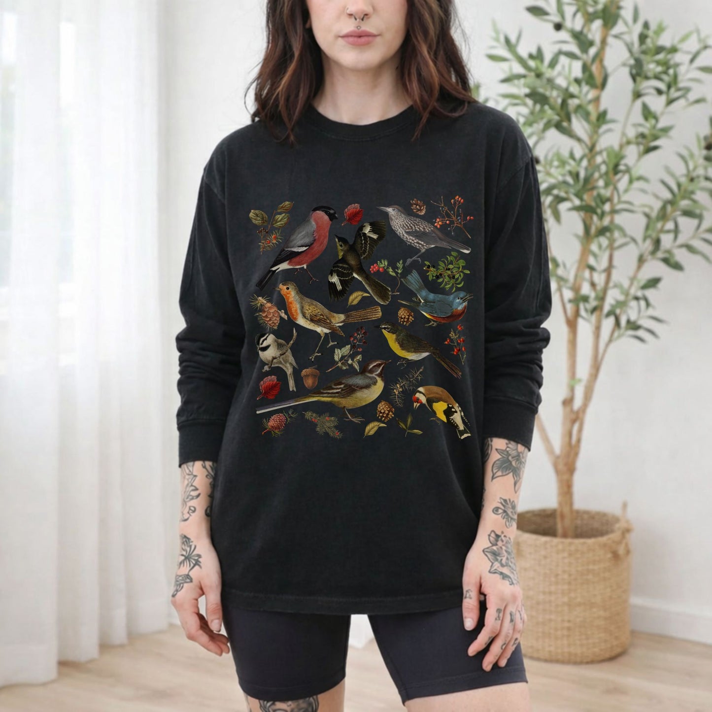 Forest Birds Long Sleeve Tee