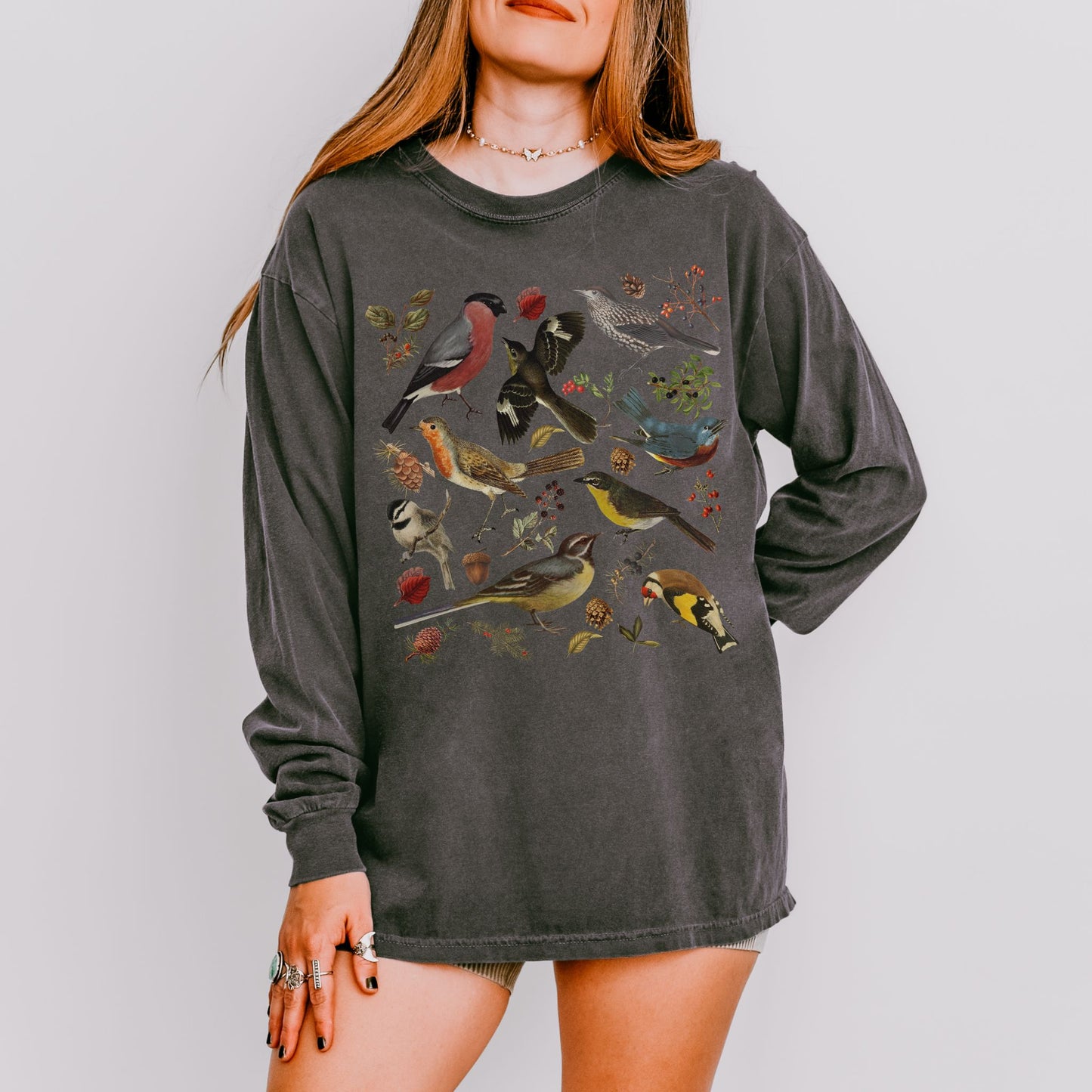 Forest Birds Long Sleeve Tee