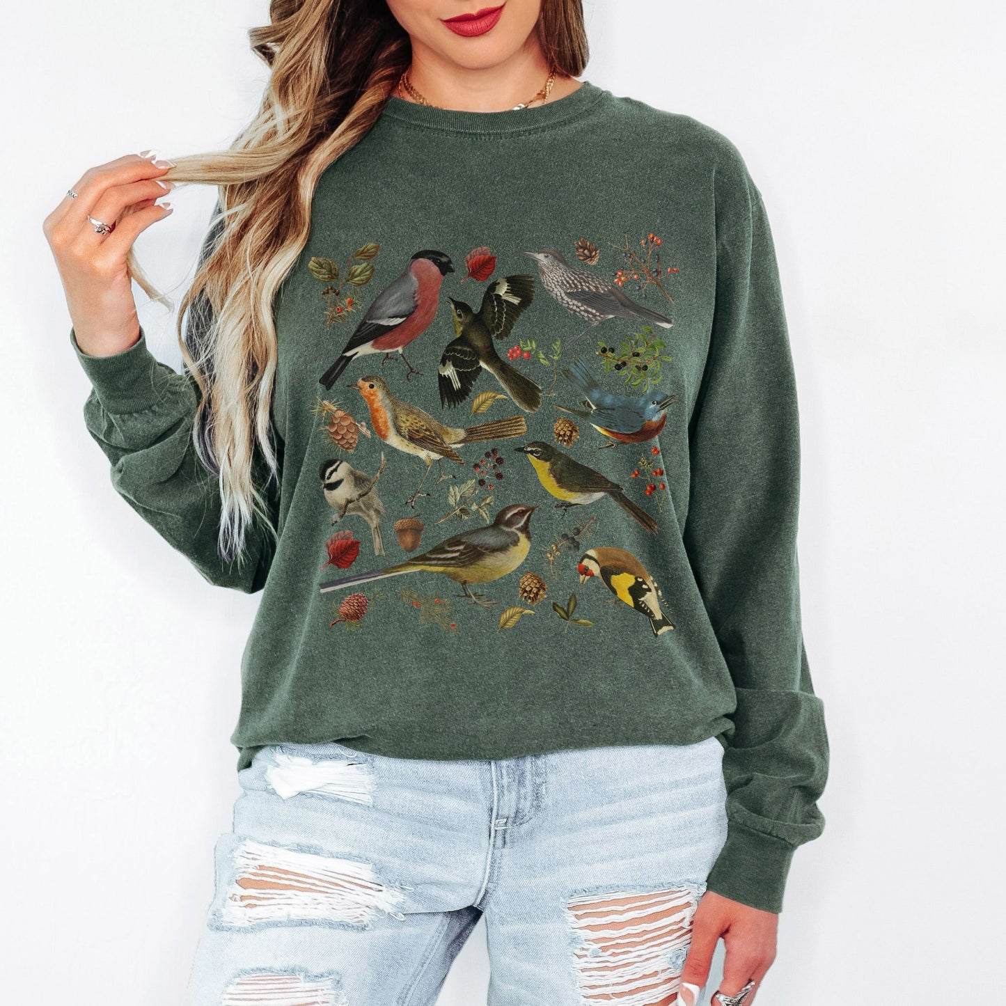 Forest Birds Long Sleeve Tee