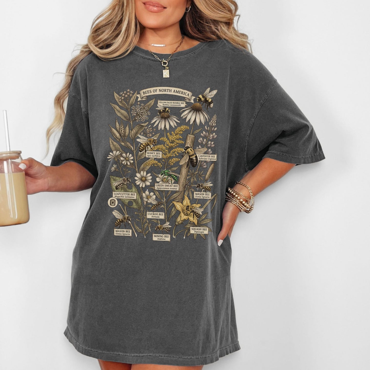 Bees of North American Collage T-Shirt