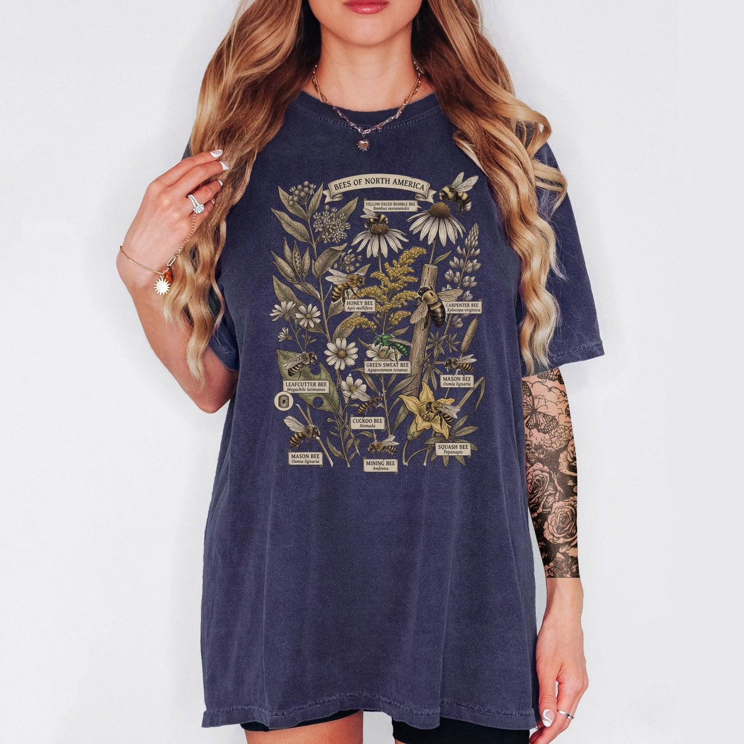 Bees of North American Collage T-Shirt