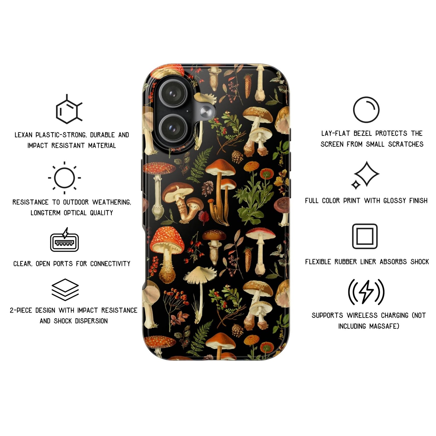 Botanical Mushroom Phone Case