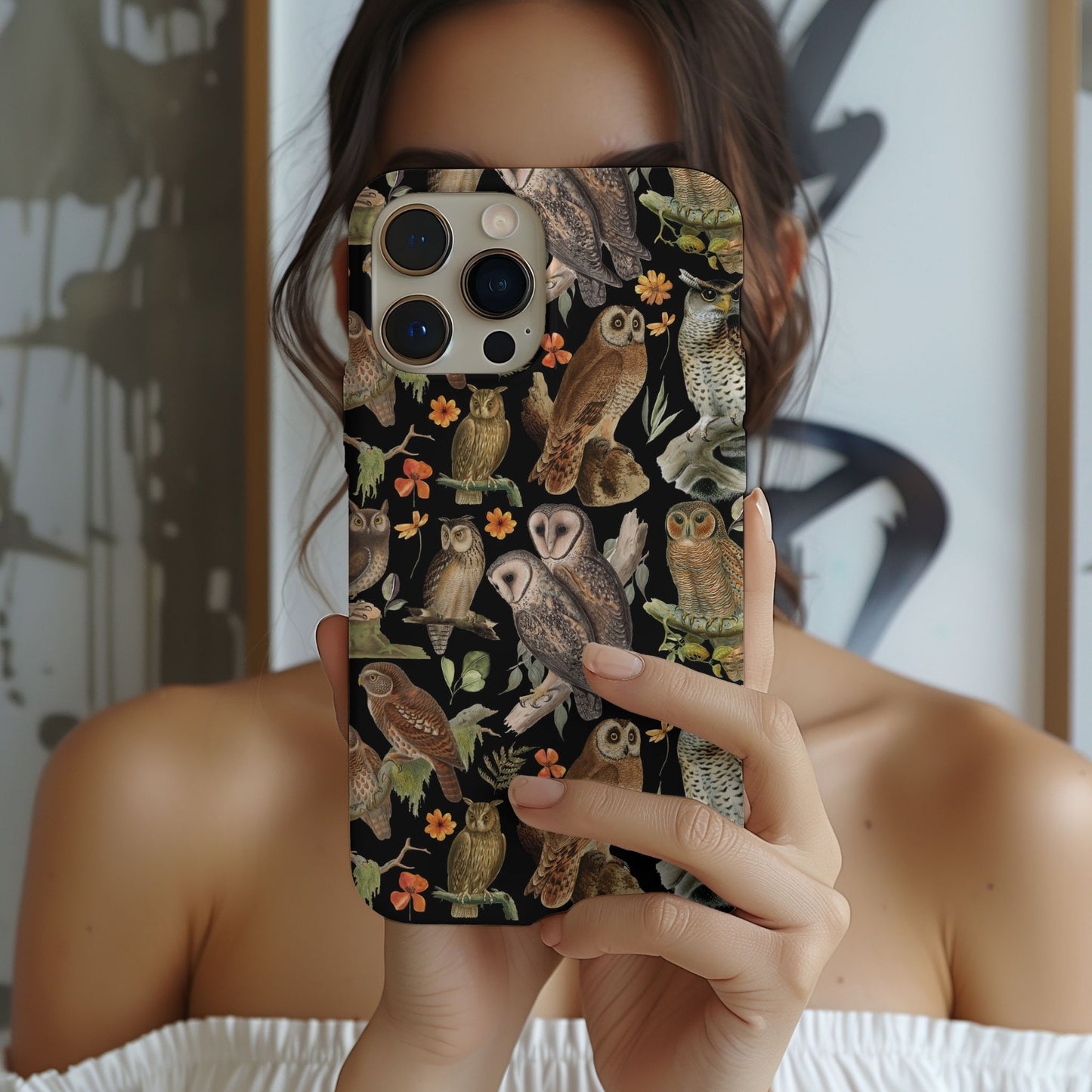 Vintage Owls Tough Phone Case
