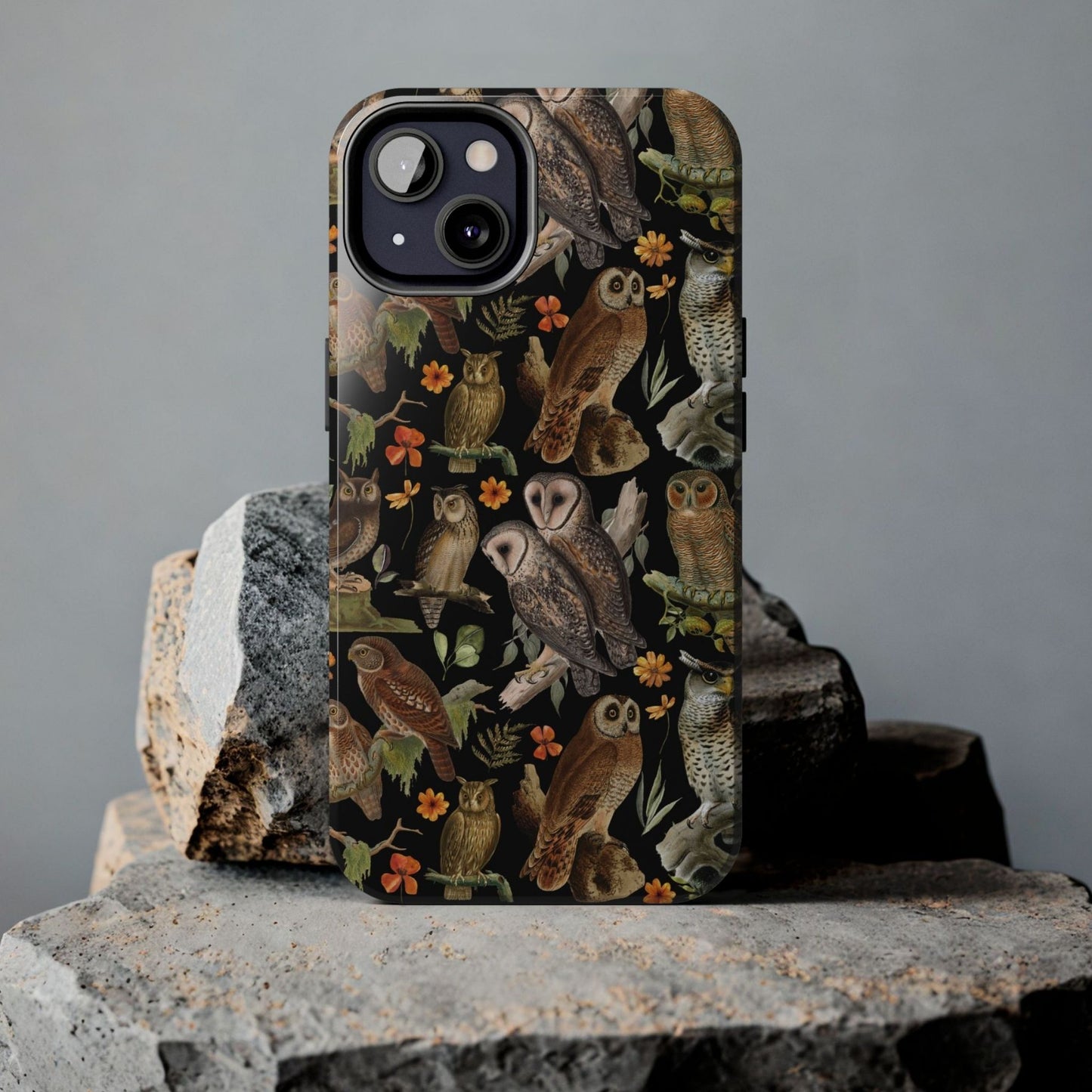 Vintage Owls Tough Phone Case