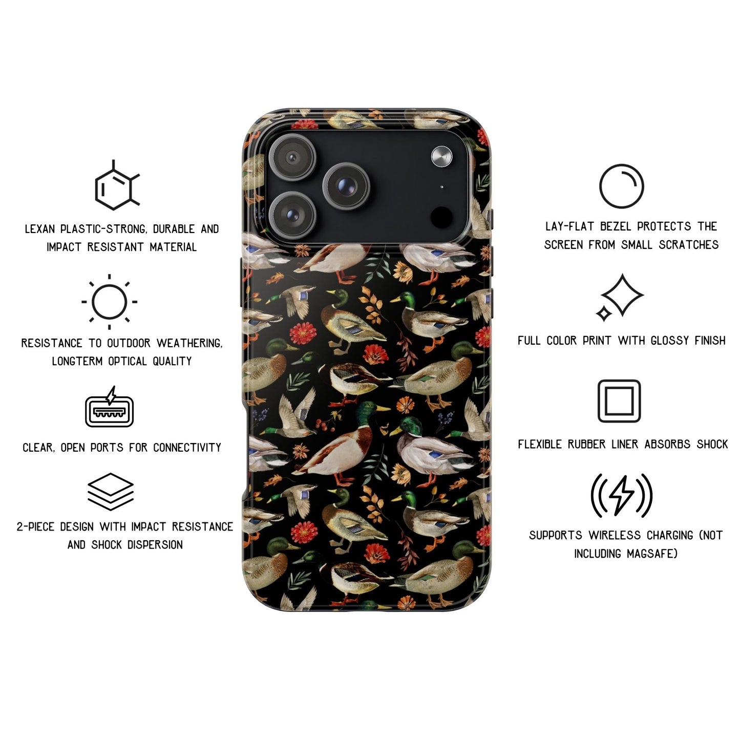 Mallard Duck Tough Phone Case