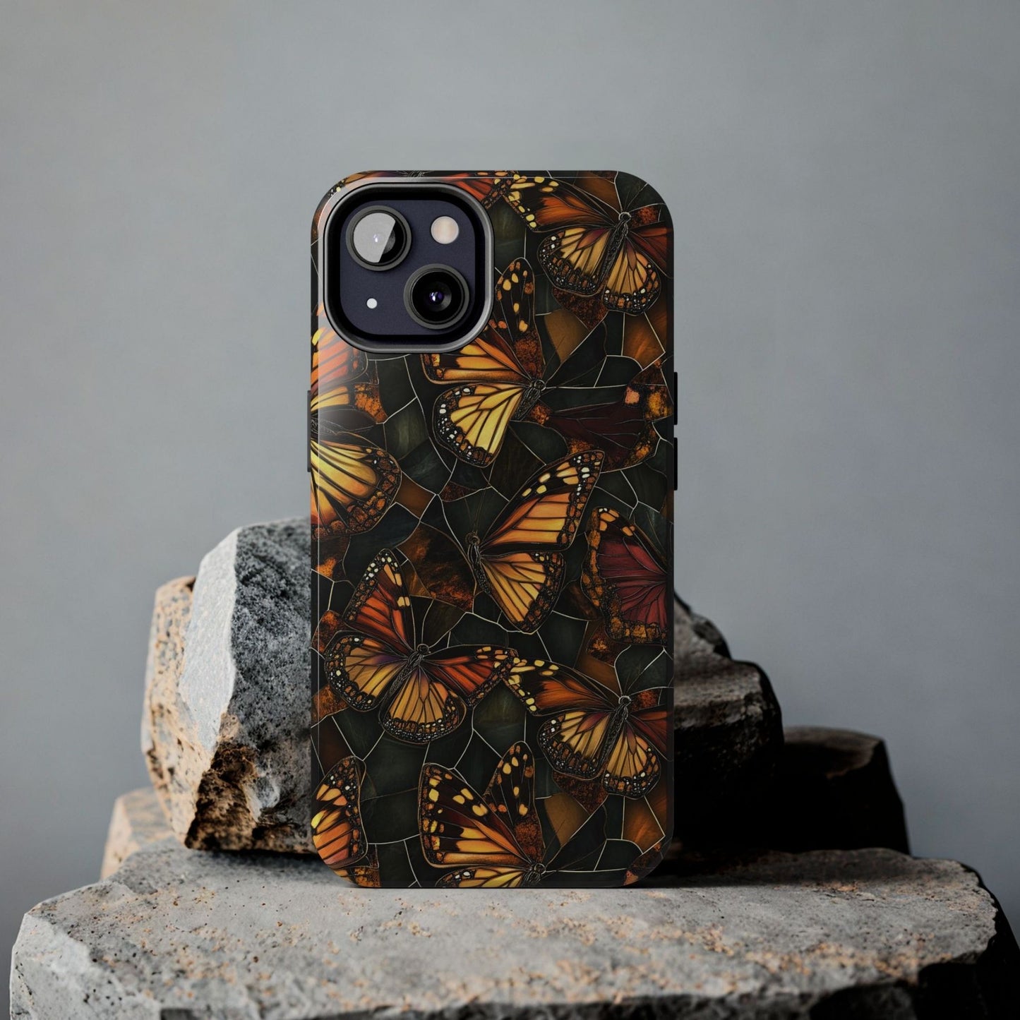 Butterflies Stained Glass Phone Case