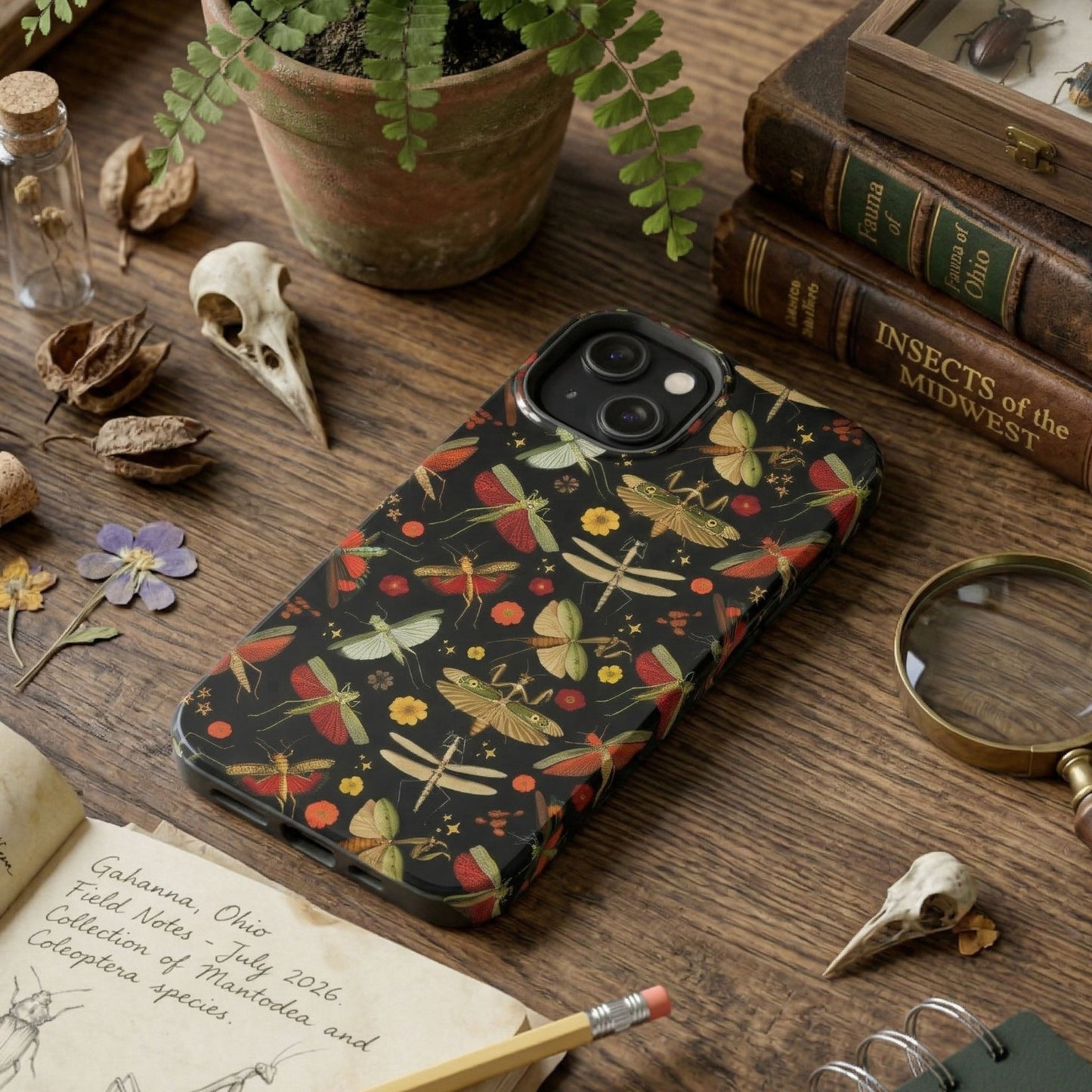Red Praying Mantis Phone Case