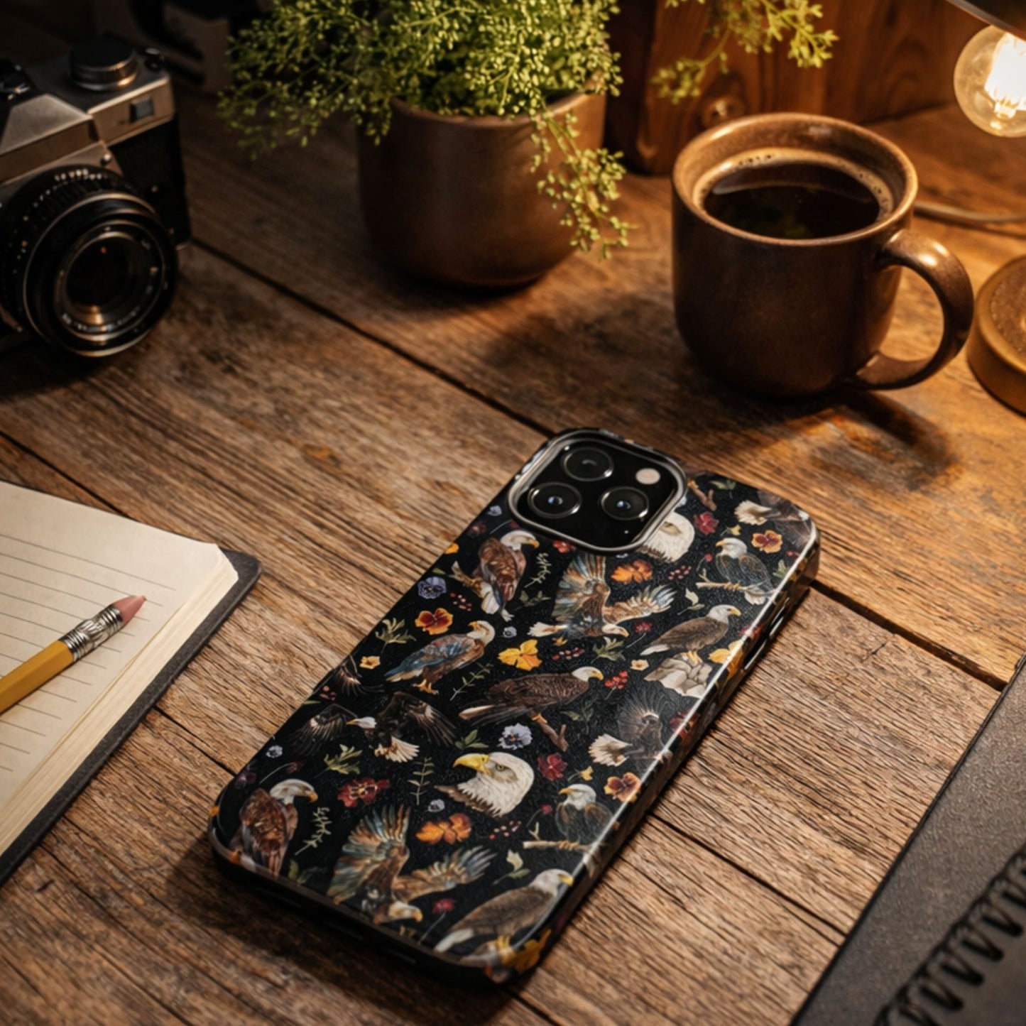 Floral Eagles Tough Phone Case